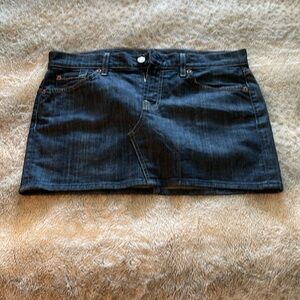 Denim mini skirt buy seven for all mankind